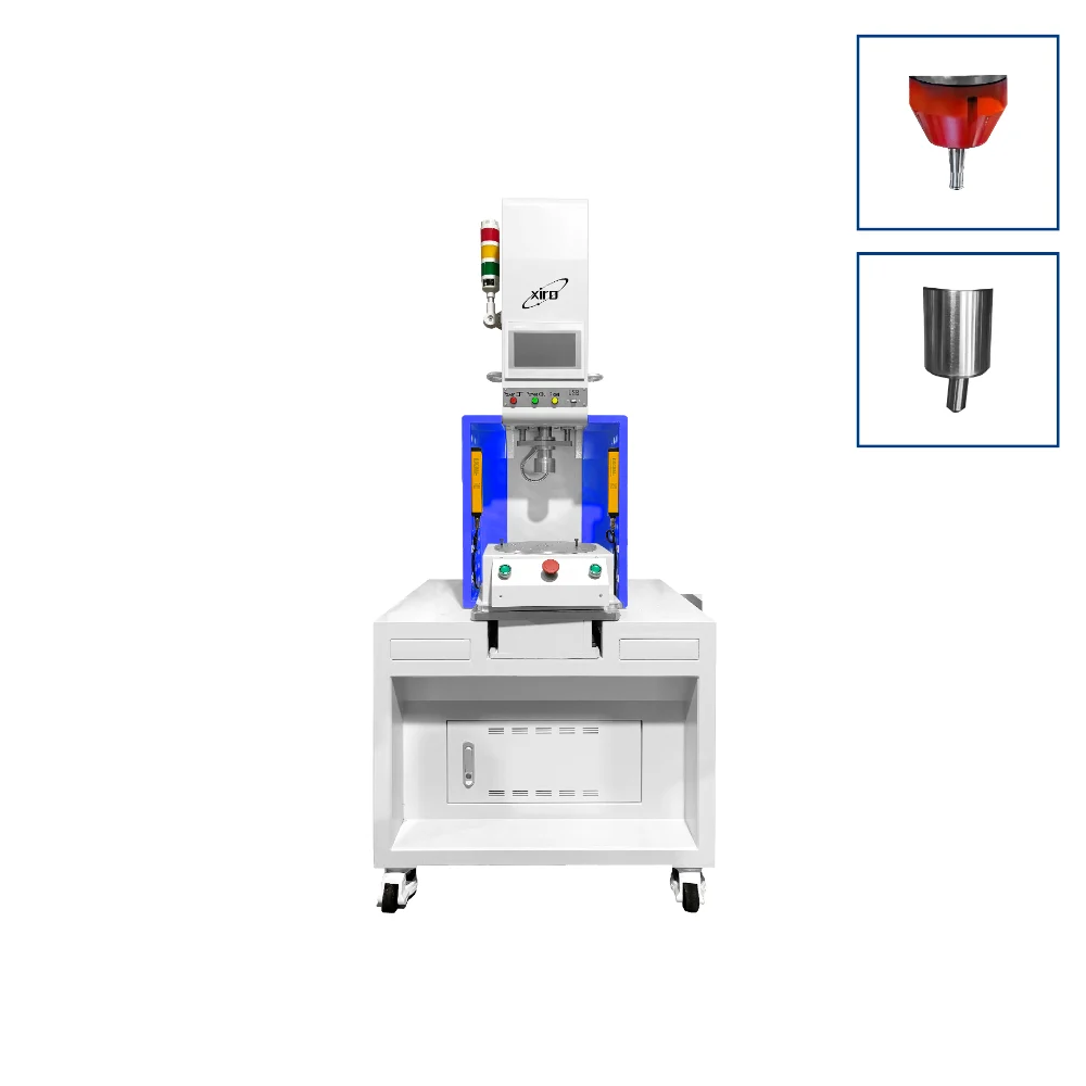C-frame electric servo radial orbital riveting machine equipped with indexing rotary table