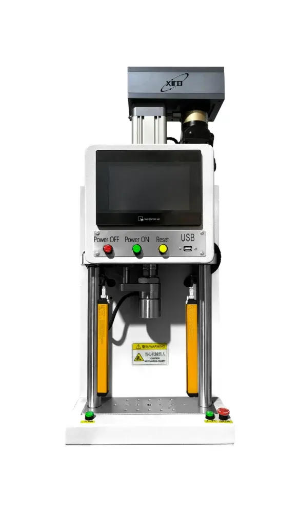 Miniature desktop electric servo press for electronics manufacturing